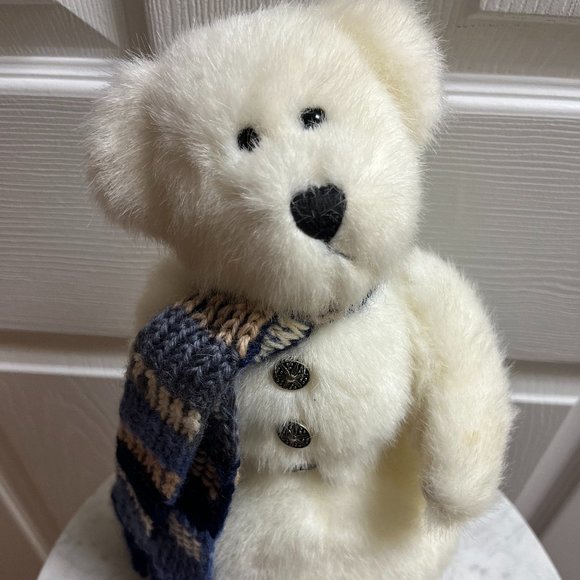 Vintage 1999 Boyd's Bears Snowman Plush Seymour Christmas Winter 11 in - Picture 2 of 4